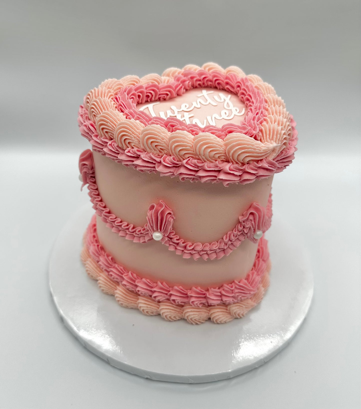 Sweetheart Vintage Heart Cake