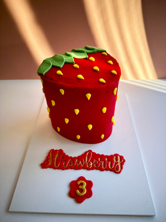 Strawberry Delight Birthday Cake